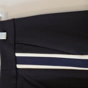 NEW Boden Black Ponte Trousers with Side Stripe